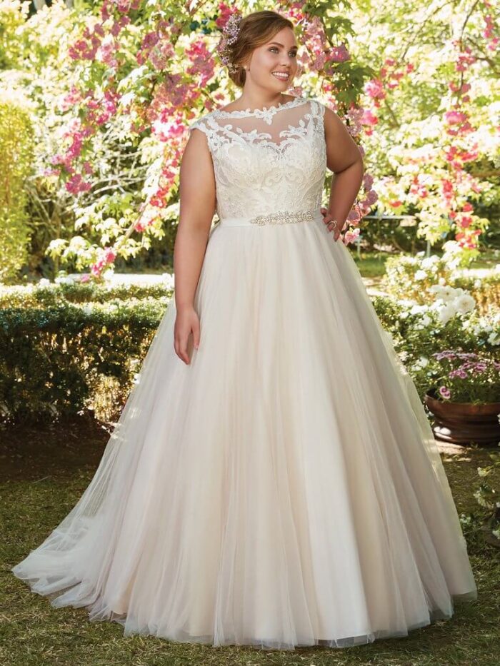 Rebecca Ingram Wedding Dress Carrie 7RS297 Plus Main