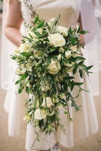 Cascading bridal bouquet to match to your wedding dress