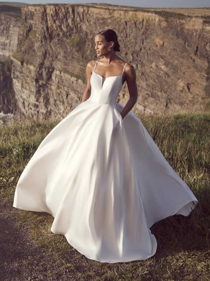 Rebecca Ingram Jamie A Line Wedding Dress 23RC051A01 PROMO6 IV